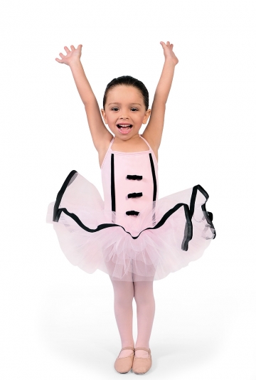Bretelle Regolabili 3 Fili Tulle Bianco e Rosa Balletto Body Ballerina Bimba tutù Danza Classica Bambina Idea Regalo Natale e Compleanno Gonna 
